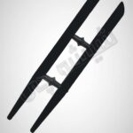 دستگیره مشکی شیشه سکوریت قلمی 50cm