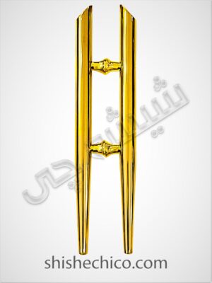 دستگیره طلایی شیشه سکوریت قلمی 50cm