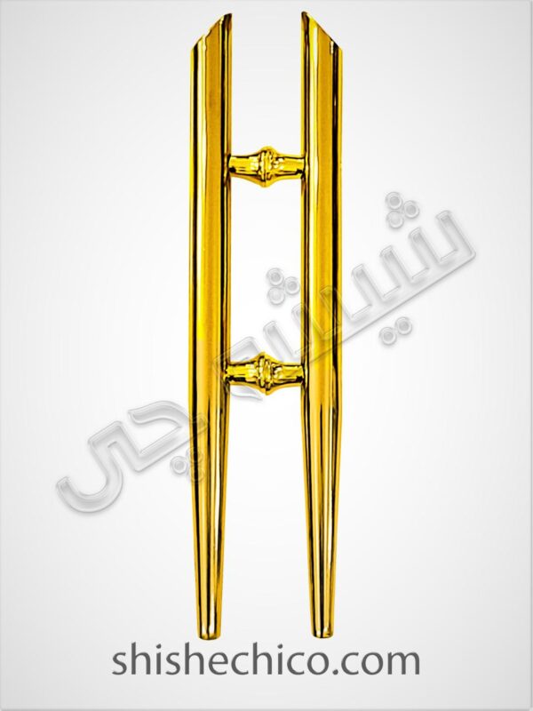 دستگیره طلایی شیشه سکوریت قلمی 50cm