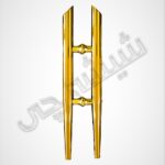 دستگیره طلایی شیشه سکوریت قلمی 35cm