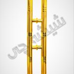 دستگیره طلایی شیشه سکوریت - لوله ای 50cm