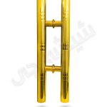 دستگیره طلایی شیشه سکوریت طرح لوله ای 40 سانتی