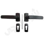قیمت و خرید دستگیره در آلومینیوم ترمال بریک مشکی میکرو ، دستگیره دو تکه دو طرفه در آلومینیوم ترمال بریک - فروشگاه یراق آلات شیشه چی