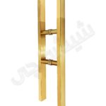دستگیره استیل طلایی طرح مکعبی 60 سانتی
