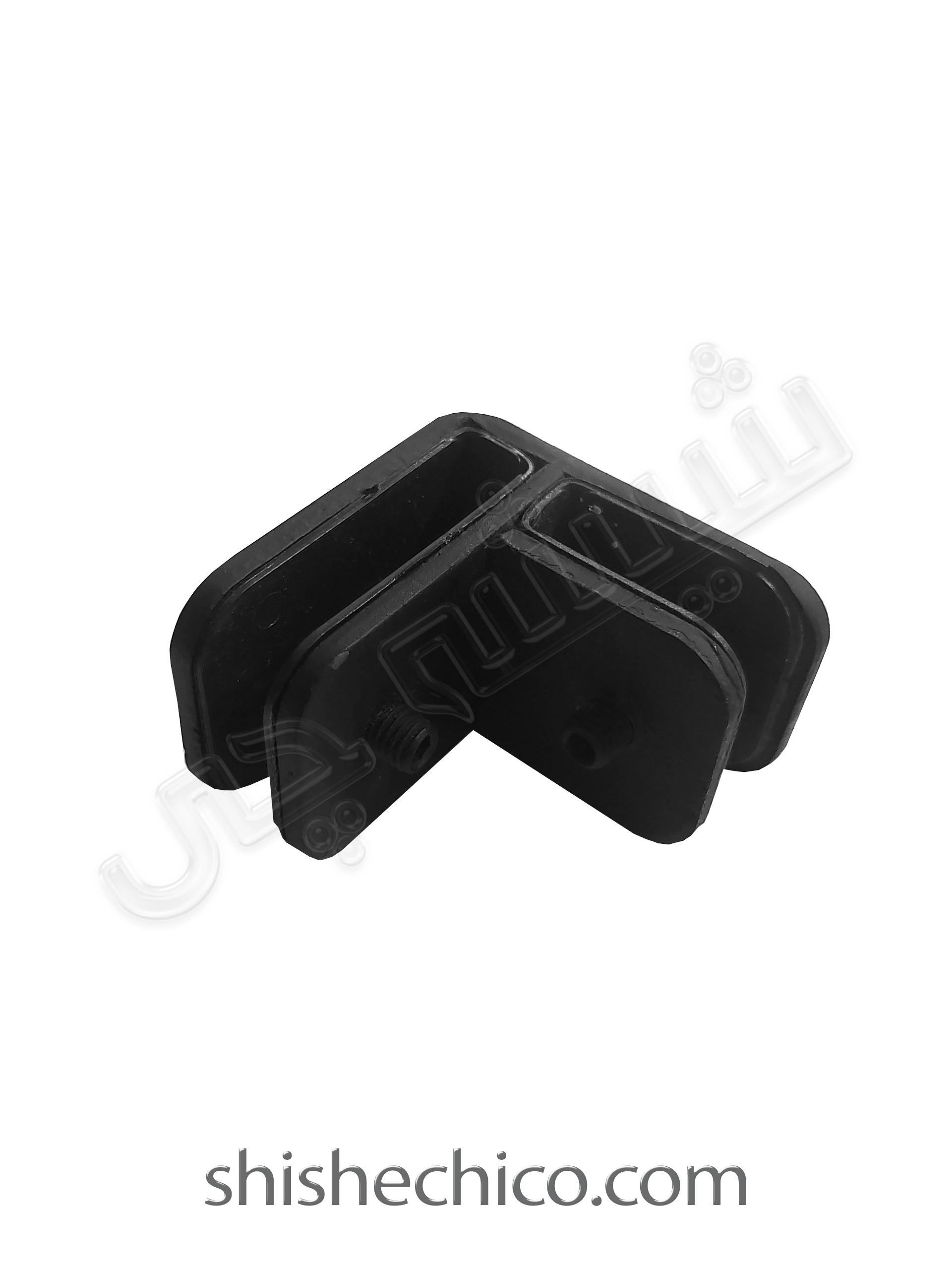 Shishechi.B-CoHB14-1 قیمت و خرید بست گوشه شیشه به شیشه بست زاویه بست نبشی بدون جاسازی جنس: آهن رنگ: مشکی - فروشگاه یراقآلات شیشه سکوریت شیشه چی