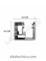 قیمت و خرید پاسار دو تکه سفید - پاسار فریم شیشه سکوریت - فروشگاه یراق آلات شیشه سکوریت شیشه چی