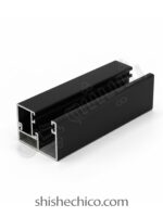 قیمت و خرید پاسار دو تکه مشکی - پاسار فریم شیشه سکوریت - فروشگاه یراق آلات شیشه سکوریت شیشه چی