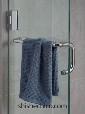 دستگیره حوله ای استیل شیشه سکوریت